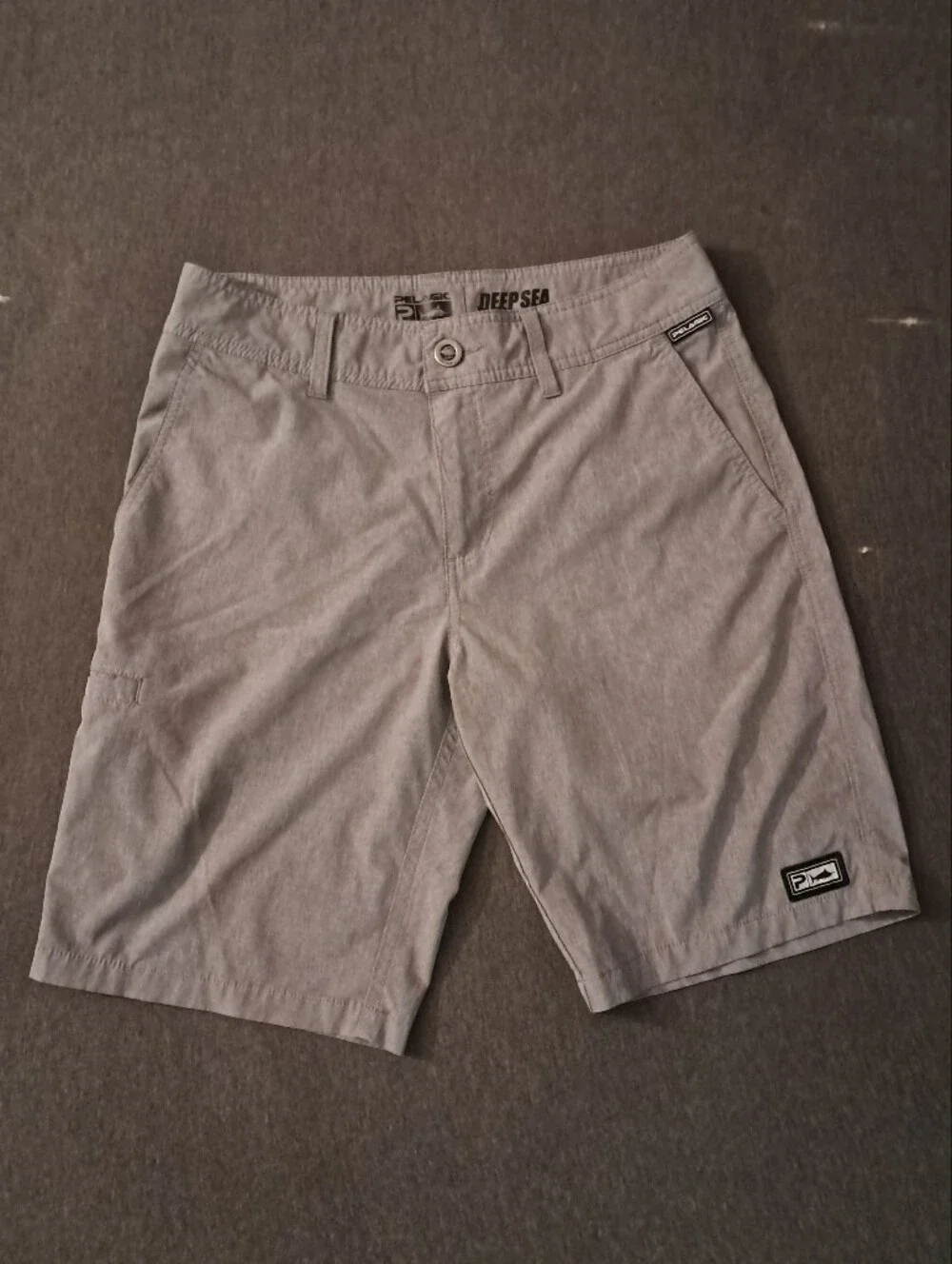 Pelagic Gray Flat-Front Size 32 Men’s Shorts